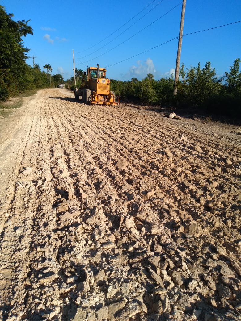 Maskall road before rehabilitation work